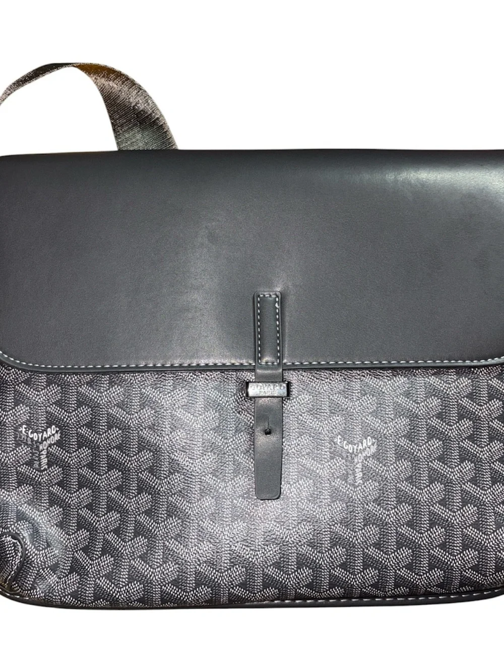 Men's Crossbody Messenger Bag in Dark Gray
